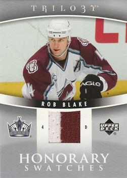 2006-07 Upper Deck Trilogy - Honorary Swatches #HS-RB Rob Blake Front