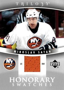 2006-07 Upper Deck Trilogy - Honorary Swatches #HS-SA Miroslav Satan Front