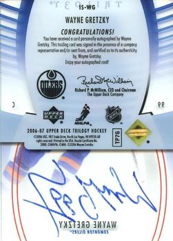 2006-07 Upper Deck Trilogy - Ice Scripts #IS-WG Wayne Gretzky Back