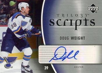 2006-07 Upper Deck Trilogy - Scripts #TS-DW Doug Weight Front