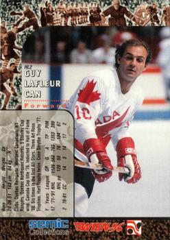 1996 Semic Collections Wien-96 - Hockey Legends #HL2 Guy Lafleur Back