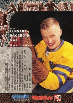 1996 Semic Collections Wien-96 - Hockey Legends #HL10 Lennart Haggroth Back
