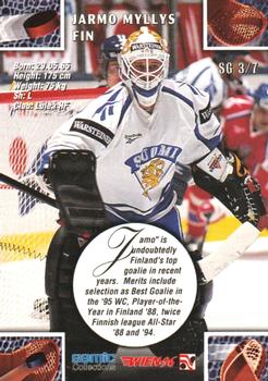 1996 Semic Collections Wien-96 - Super Goalies #SG3 Jarmo Myllys Back