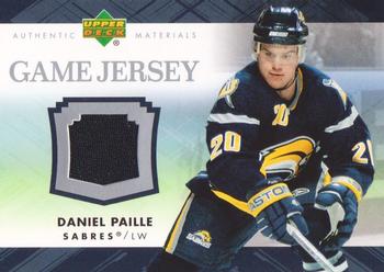 2007-08 Upper Deck - Game Jerseys #J-DP Daniel Paille Front