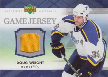 2007-08 Upper Deck - Game Jerseys #J-DW Doug Weight Front