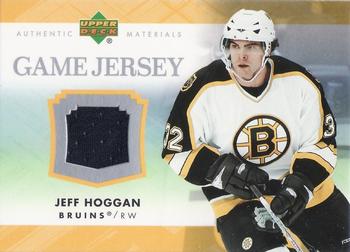 2007-08 Upper Deck - Game Jerseys #J-JH Jeff Hoggan Front