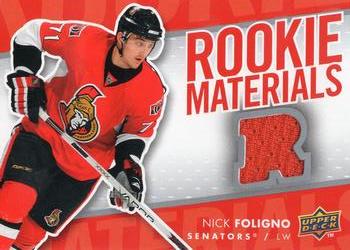 2007-08 Upper Deck - Rookie Materials #RM-NF Nick Foligno Front