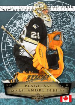 2007-08 Upper Deck MVP - New World Order #NW11 Marc-Andre Fleury Front