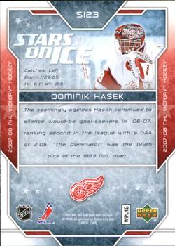 2007-08 Upper Deck Victory - Stars on Ice #SI23 Dominik Hasek Back