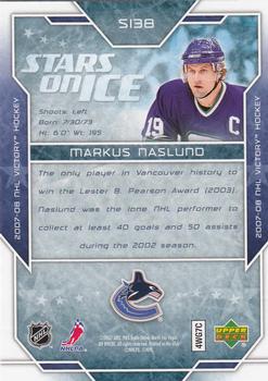 2007-08 Upper Deck Victory - Stars on Ice #SI38 Markus Naslund Back