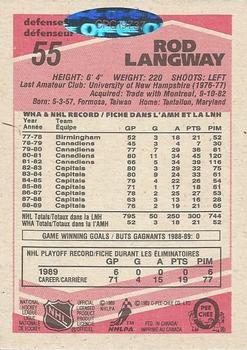 2007-08 O-Pee-Chee - Buyback Autographs #55 Rod Langway Back