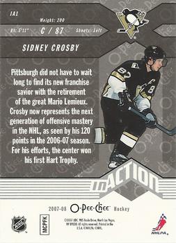 2007-08 O-Pee-Chee - In Action #IA1 Sidney Crosby Back