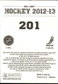 2012-13 Panini Stickers #201 Semyon Varlamov Back