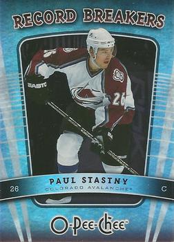 2007-08 O-Pee-Chee - Record Breakers #RB3 Paul Stastny Front