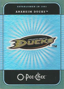 2007-08 O-Pee-Chee - Team Checklists #CL1 Anaheim Ducks Front