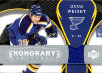 2007-08 Upper Deck Trilogy - Honorary Swatches #HS-DW Doug Weight Front
