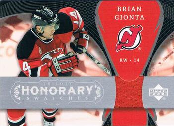 2007-08 Upper Deck Trilogy - Honorary Swatches #HS-GI Brian Gionta Front