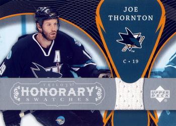 2007-08 Upper Deck Trilogy - Honorary Swatches #HS-JT Joe Thornton Front