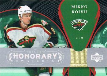 2007-08 Upper Deck Trilogy - Honorary Swatches #HS-KO Mikko Koivu Front