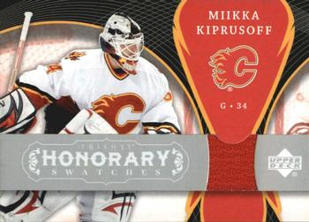 2007-08 Upper Deck Trilogy - Honorary Swatches #HS-MK Miikka Kiprusoff Front