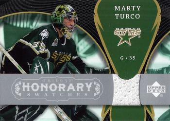 2007-08 Upper Deck Trilogy - Honorary Swatches #HS-MT Marty Turco Front
