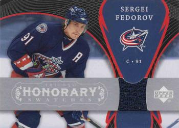 2007-08 Upper Deck Trilogy - Honorary Swatches #HS-SF Sergei Fedorov Front