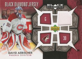 2007-08 Upper Deck Black Diamond - Jerseys #BDJ-AE David Aebischer Front
