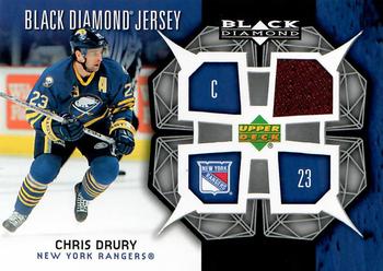 2007-08 Upper Deck Black Diamond - Jerseys #BDJ-CD Chris Drury Front