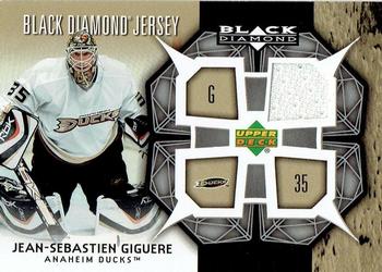 2007-08 Upper Deck Black Diamond - Jerseys #BDJ-JG Jean-Sebastien Giguere Front