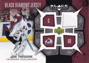 2007-08 Upper Deck Black Diamond - Jerseys #BDJ-TH Jose Theodore Front
