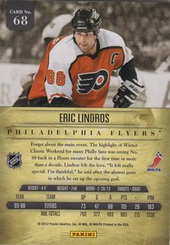 2011-12 Panini Prime - Silver #68 Eric Lindros Back