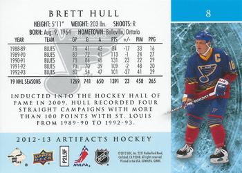 2012-13 Upper Deck Artifacts #8 Brett Hull Back