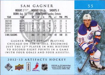 2012-13 Upper Deck Artifacts #55 Sam Gagner Back