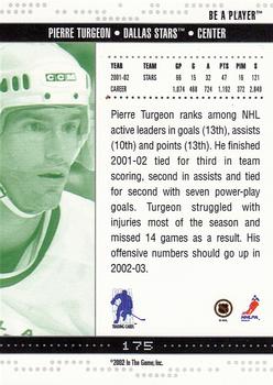 2002-03 Be a Player Memorabilia - Toronto Fall Expo 2003 #175 Pierre Turgeon Back