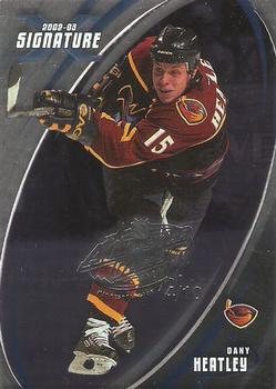 2002-03 Be a Player Signature Series - NHL All-Star FANtasy #001 Dany Heatley Front