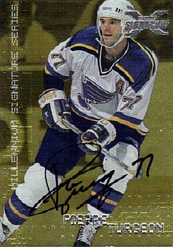 2002-03 Be a Player Signature Series - Autograph Buybacks 1999-00 Gold #205 Pierre Turgeon Front