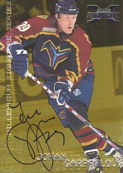 2002-03 Be a Player Signature Series - Autograph Buybacks 1999-00 Gold #16 Johan Garpenlov Front