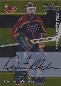 2002-03 Be a Player Signature Series - Autograph Buybacks 2001-02 Gold #053 Damian Rhodes Front