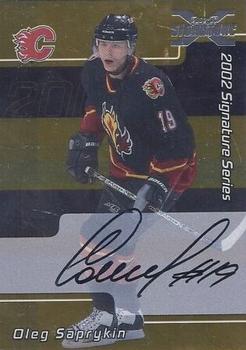 2002-03 Be a Player Signature Series - Autograph Buybacks 2001-02 Gold #128 Oleg Saprykin Front