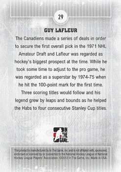 2012-13 In The Game Forever Rivals #29 Guy Lafleur Back