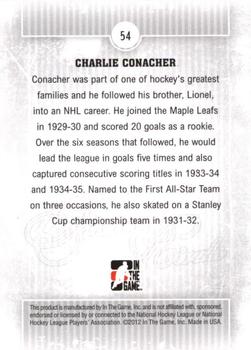 2012-13 In The Game Forever Rivals #54 Charlie Conacher Back