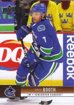 2012-13 Upper Deck #185 David Booth Front