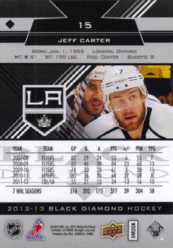 2012-13 Upper Deck Black Diamond #15 Jeff Carter Back