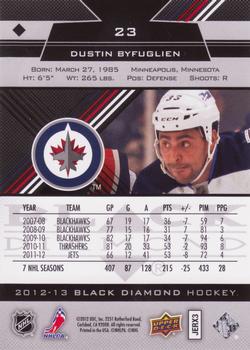 2012-13 Upper Deck Black Diamond #23 Dustin Byfuglien Back