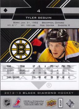 2012-13 Upper Deck Black Diamond #4 Tyler Seguin Back