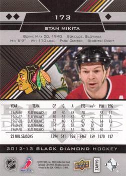 2012-13 Upper Deck Black Diamond #173 Stan Mikita Back