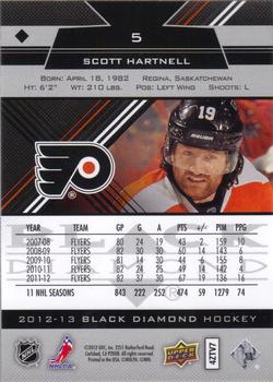 2012-13 Upper Deck Black Diamond #5 Scott Hartnell Back