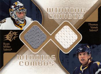 2007-08 SPx - Winning Combos #WC-MV Ryan Miller / Thomas Vanek Front