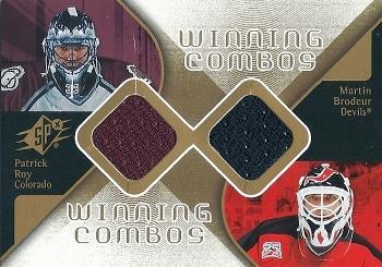 2007-08 SPx - Winning Combos #WC-RB Patrick Roy / Martin Brodeur Front