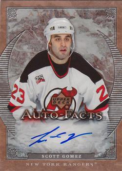 2007-08 Upper Deck Artifacts - Auto-Facts #AF-SG Scott Gomez Front